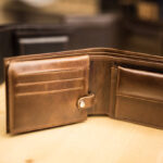 Leather wallet.